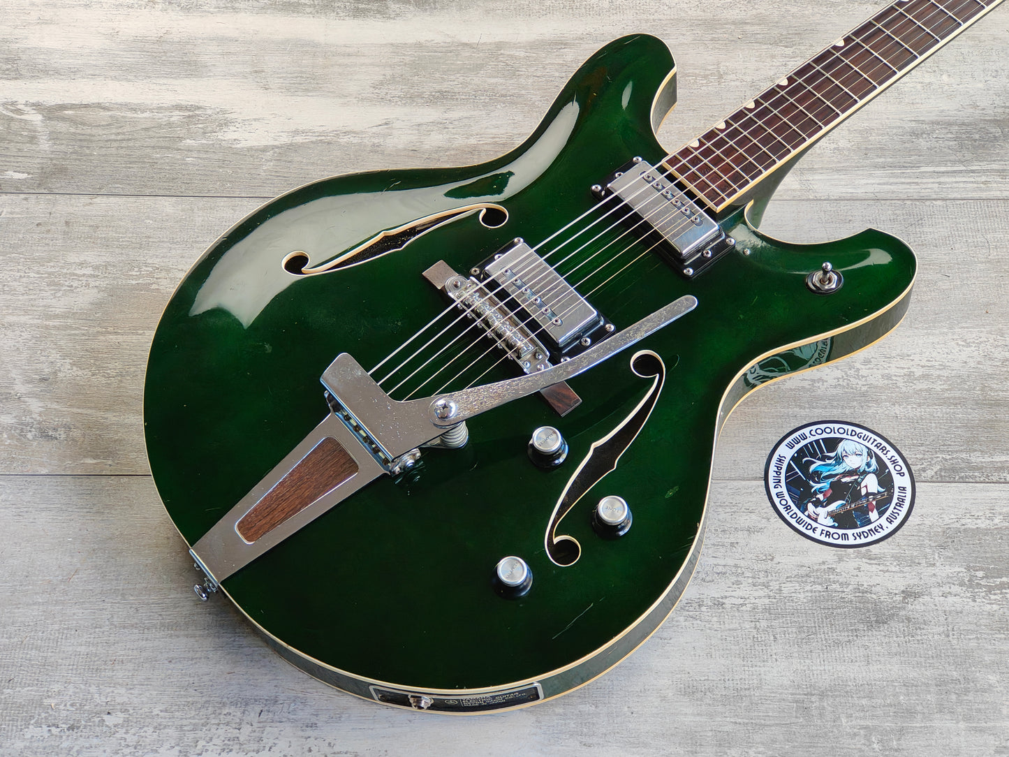 1973 Yamaha Japan SA30T Hollowbody (Transparent Green)