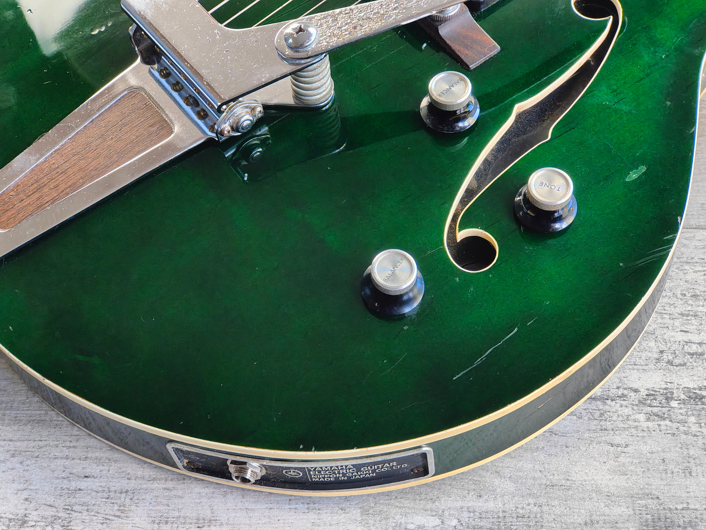 1973 Yamaha Japan SA30T Hollowbody (Transparent Green)