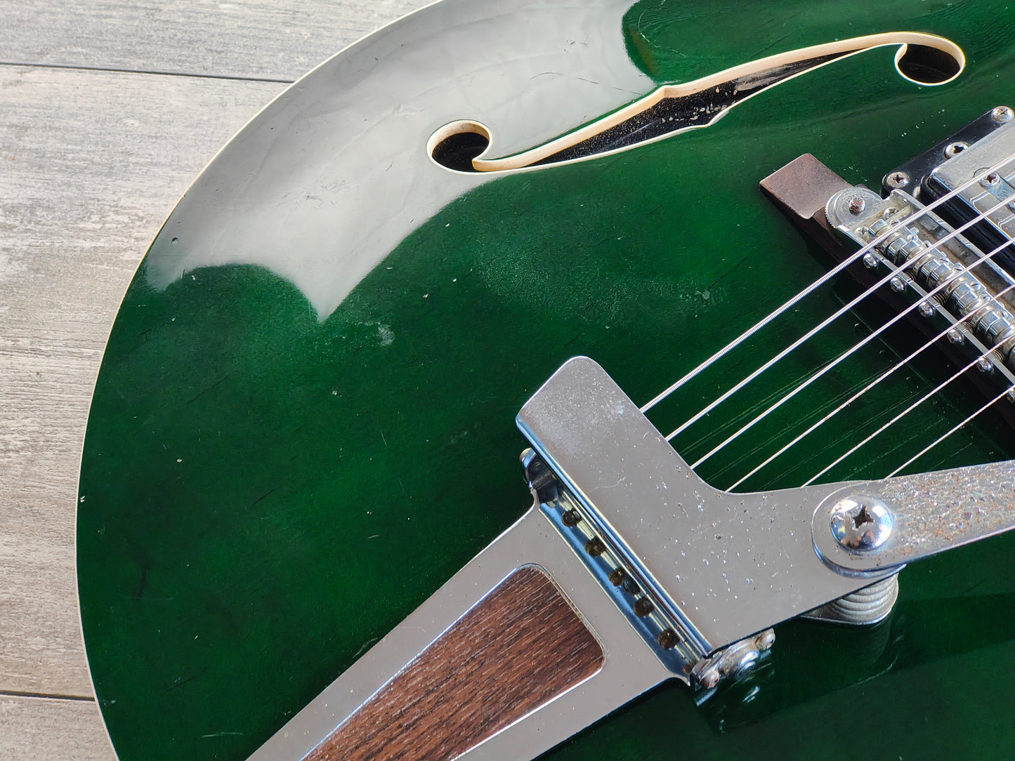 1973 Yamaha Japan SA30T Hollowbody (Transparent Green)