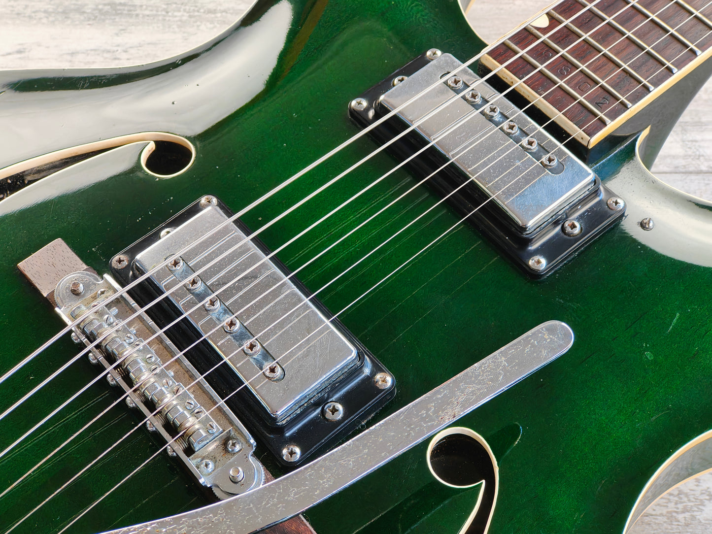 1973 Yamaha Japan SA30T Hollowbody (Transparent Green)