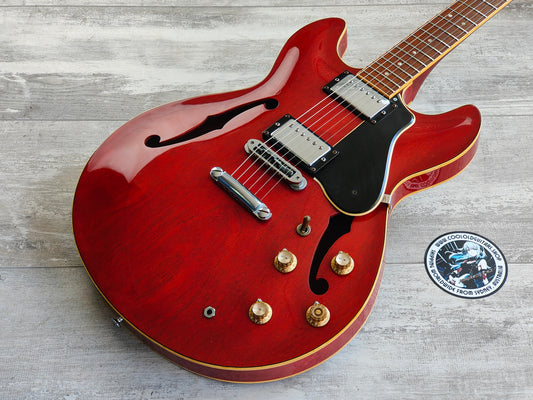 1980 Yamaha Japan SA-700 ES-335 Semi Hollowbody Electric Guitar (Persimmon Red)