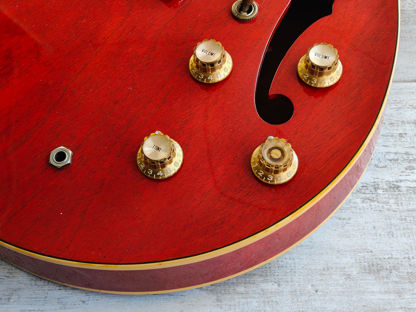 1980 Yamaha Japan SA-700 ES-335 Semi Hollowbody Electric Guitar (Persimmon Red)