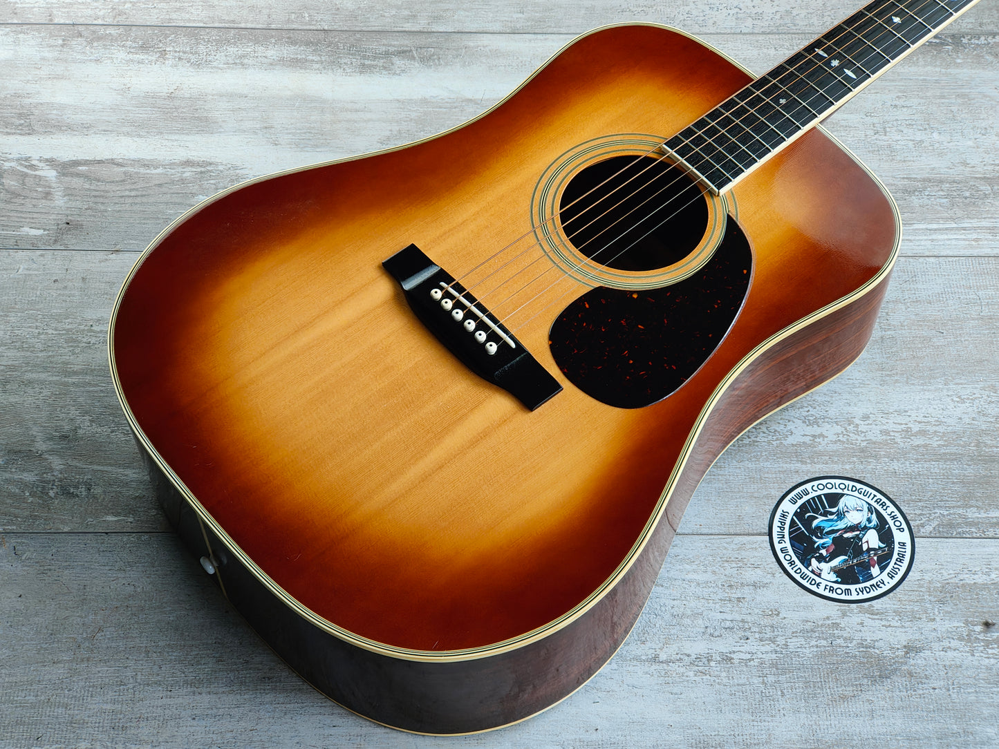 1980's Tokai Cat's Eyes CE-350 Japanese Vintage Acoustic Guitar (Sunburst)