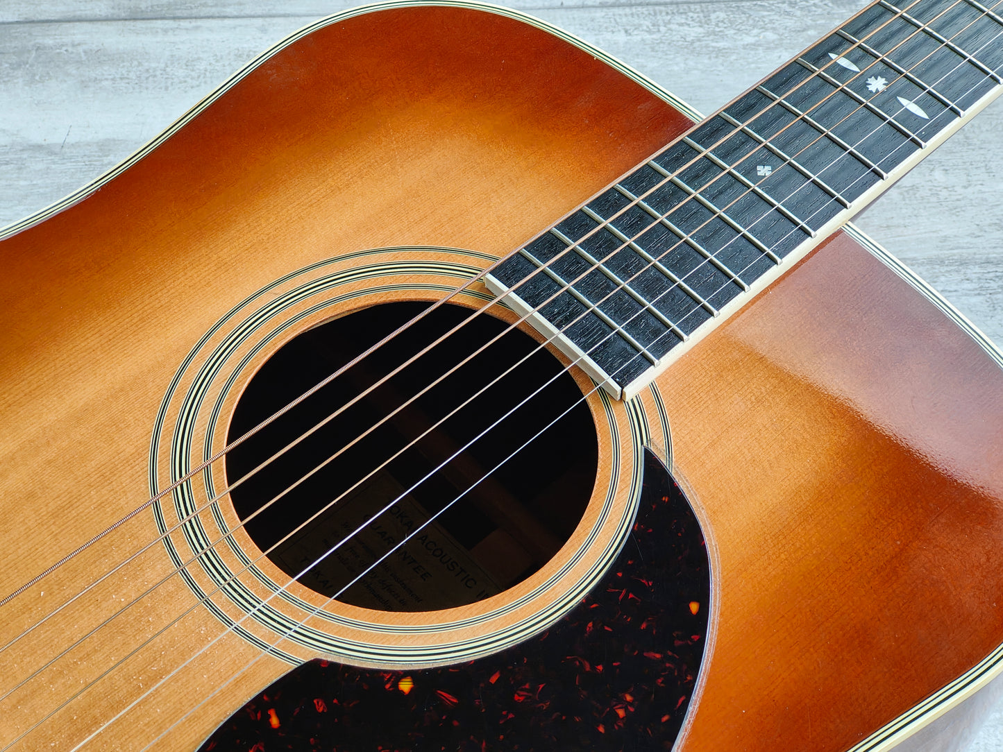 1980's Tokai Cat's Eyes CE-350 Japanese Vintage Acoustic Guitar (Sunburst)