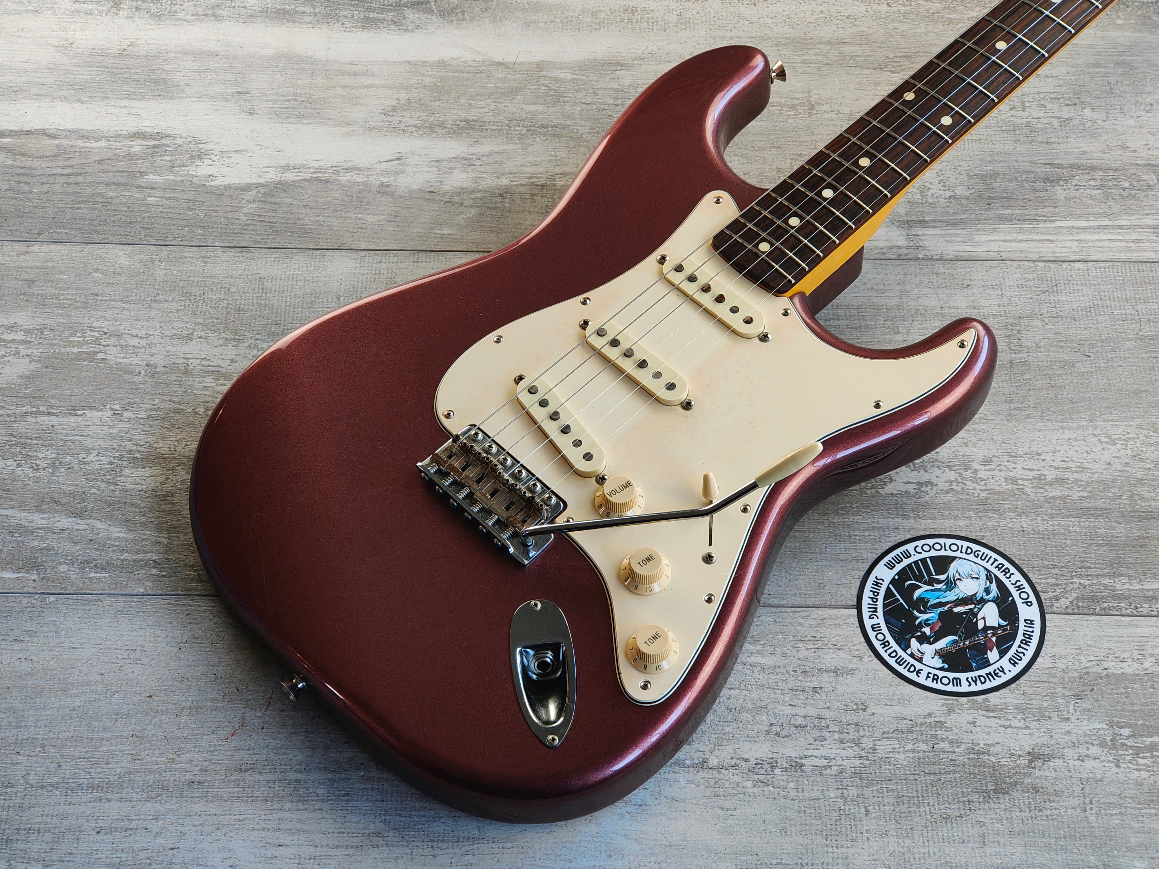 2010 Fender Japan ST62-TX/MH '62 Reissue Stratocaster w/Texas Specials  (Burgundy Mist)