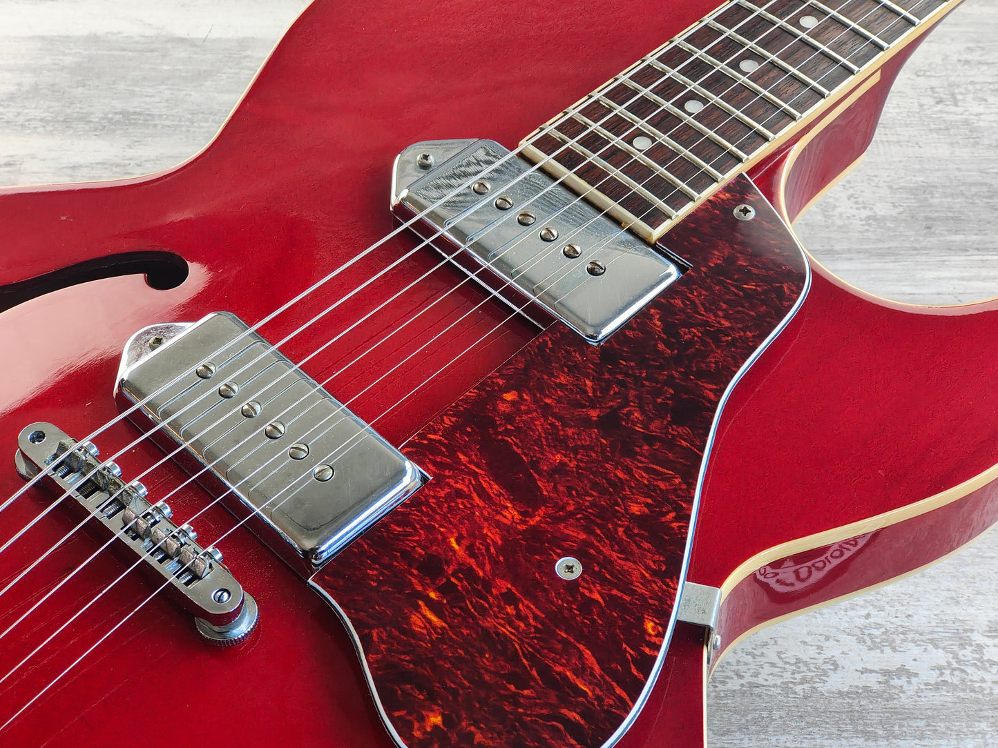 1996 Epiphone Sorrento Reissue Hollowbody (Cherry Red)