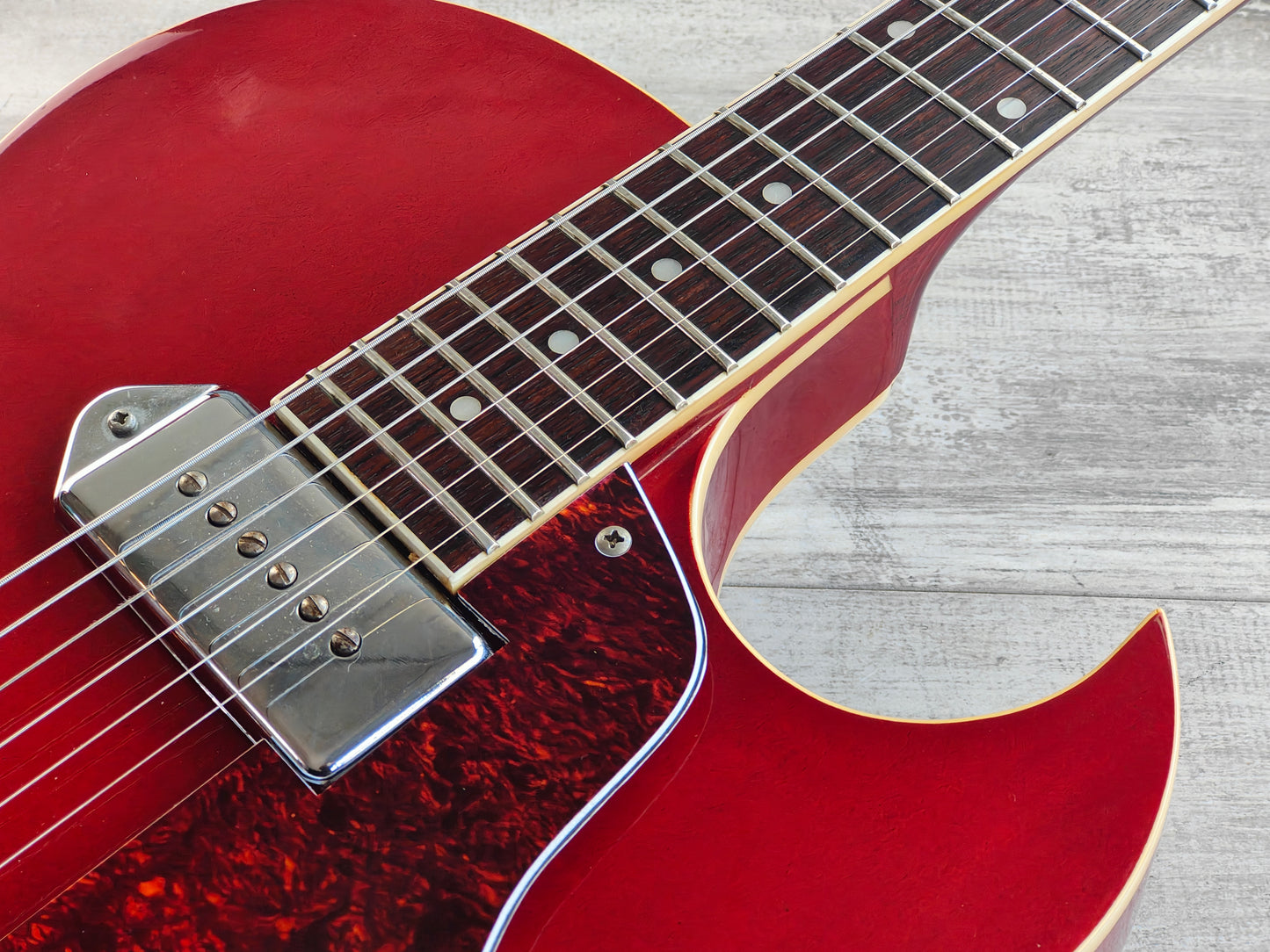 1996 Epiphone Sorrento Reissue Hollowbody (Cherry Red)