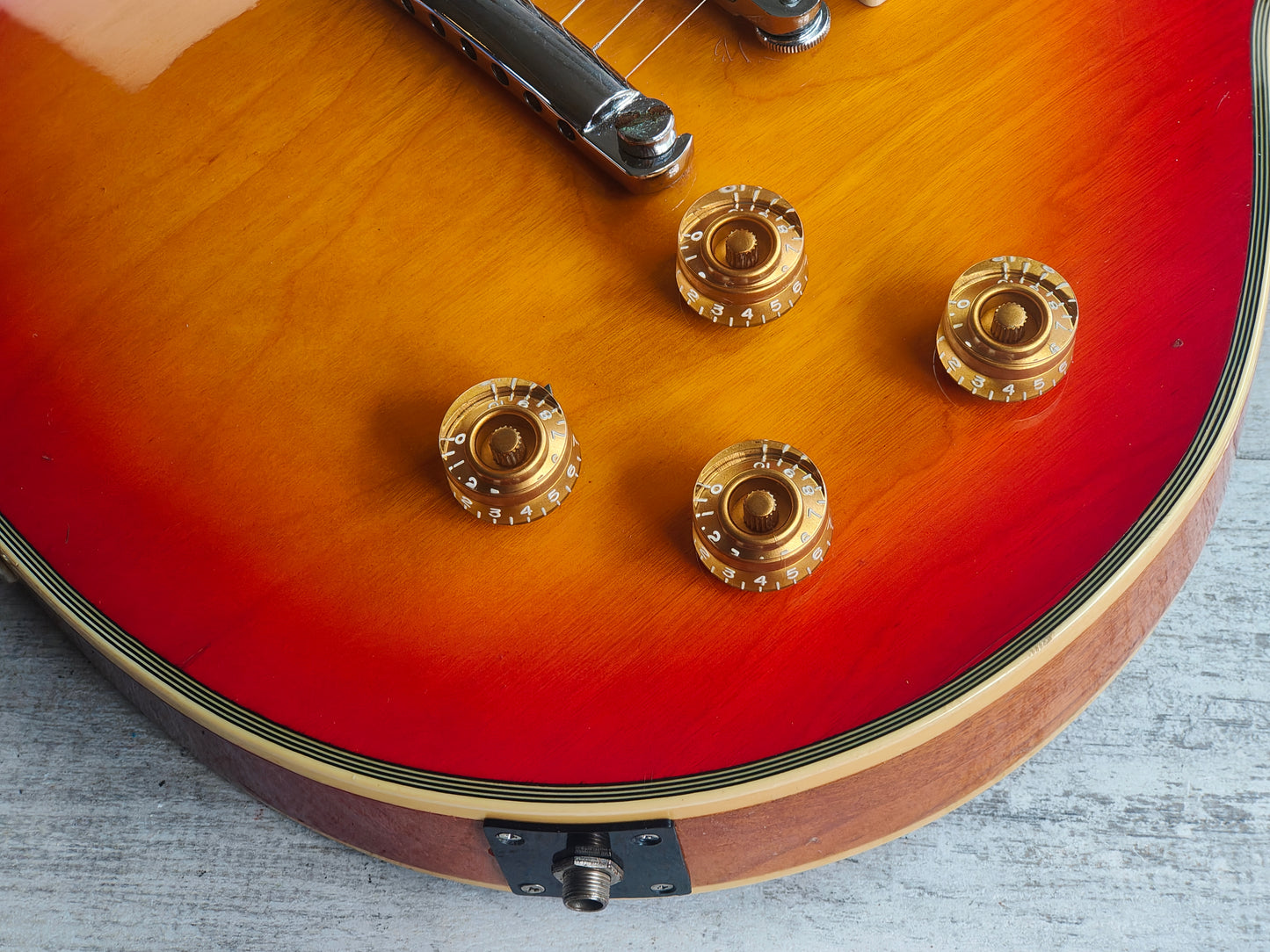 1978 Greco Japan EG-600PR 3PU Les Paul Custom (Cherry Sunburst)