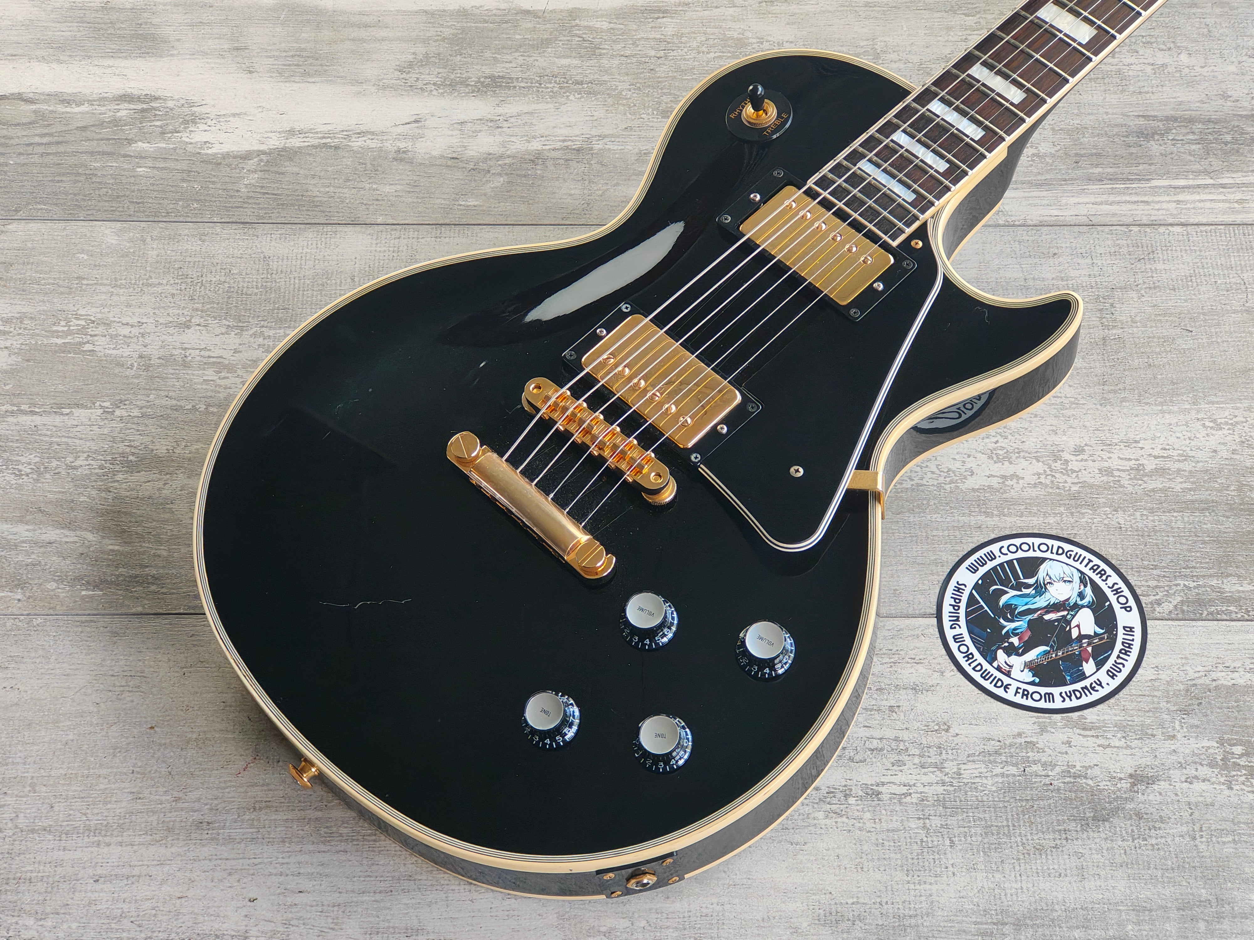 1986 Greco Japan EGC68-50 Les Paul Custom (Black) – Cool Old Guitars