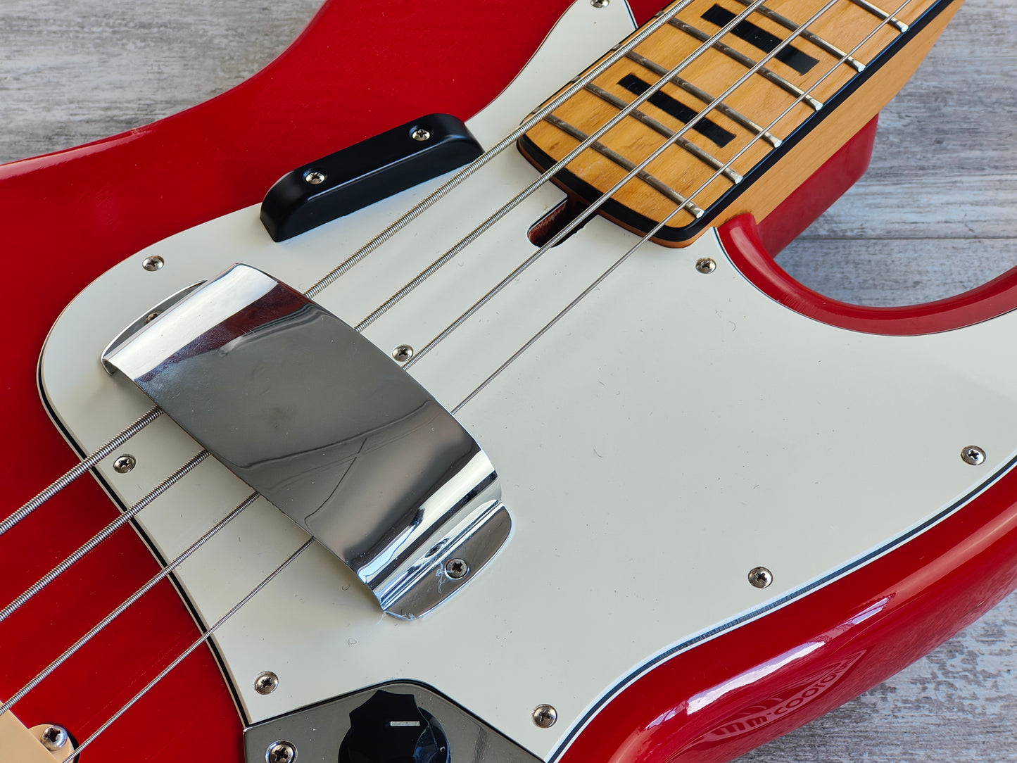 1970's Cimar (Ibanez) '75 Reissue Jazz Bass (Torino Red)