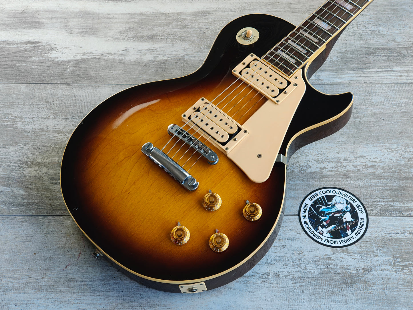 1980 Aria Pro II Japan LS-500D Les Paul Standard (Brown Sunburst)