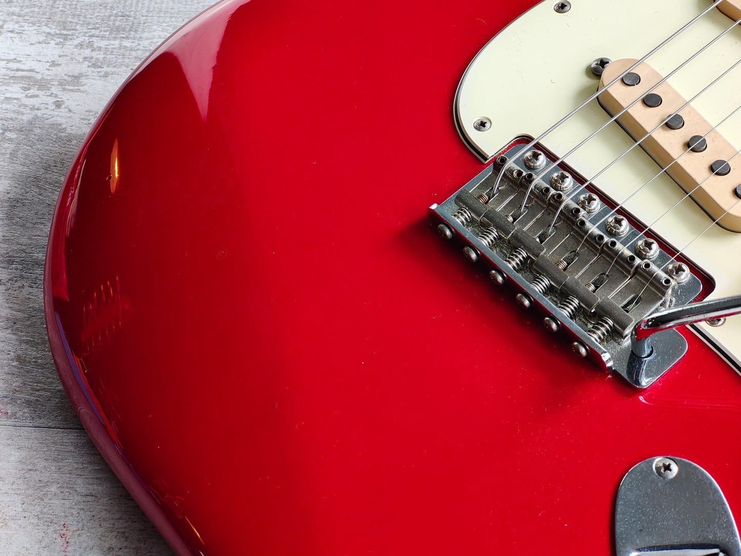 1989 Fender Japan Vintage Stratocaster w/Dimarzio Pickups (Torino Red)