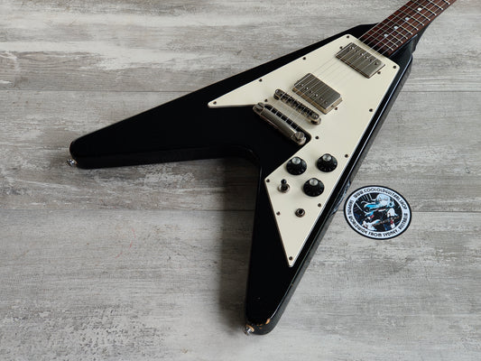 1981 Greco Japan FV-600 '67 Reissue Flying V (Black)