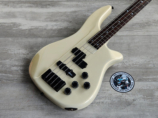 1989 Kramer Japan 4-String Ripley-Style Bass (White)