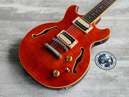 Dean BOCA12 Boca 12-String Semi Hollowbody (Trans Amber)