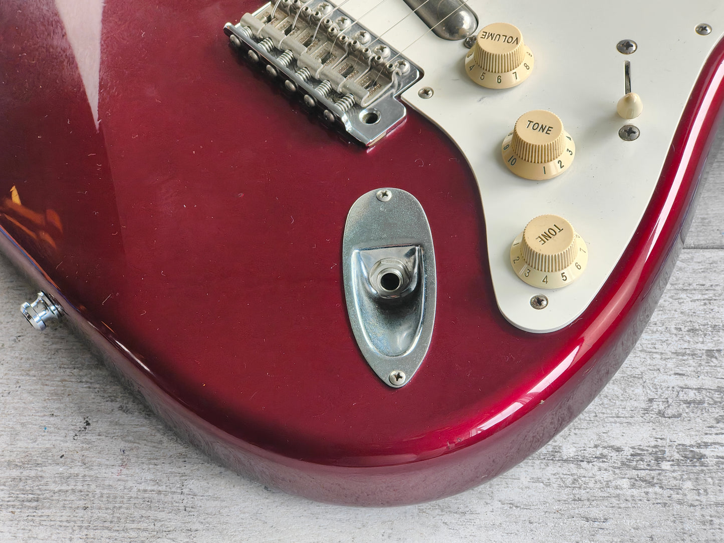 2010 Fender Japan ST57 '57 Reissue Stratocaster w/Lipstick Pickups (Old Candy Apple Red)