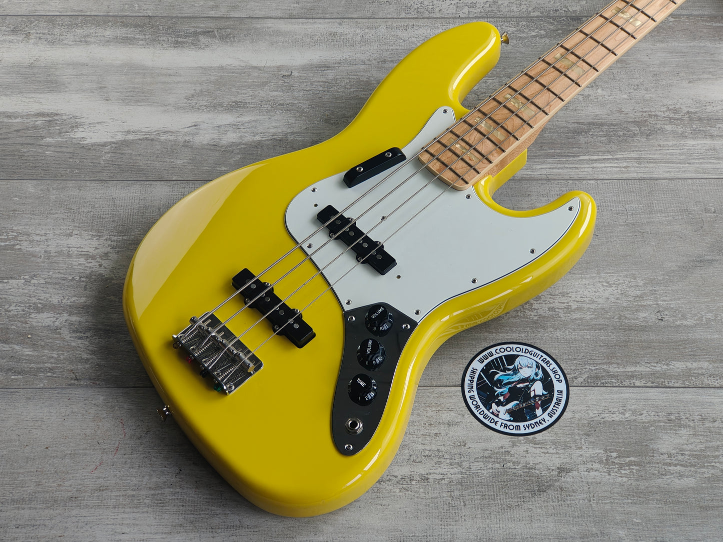 2022 Fender Japan Limited Edition "International Colour" Jazz Bass (Monaco Yellow)