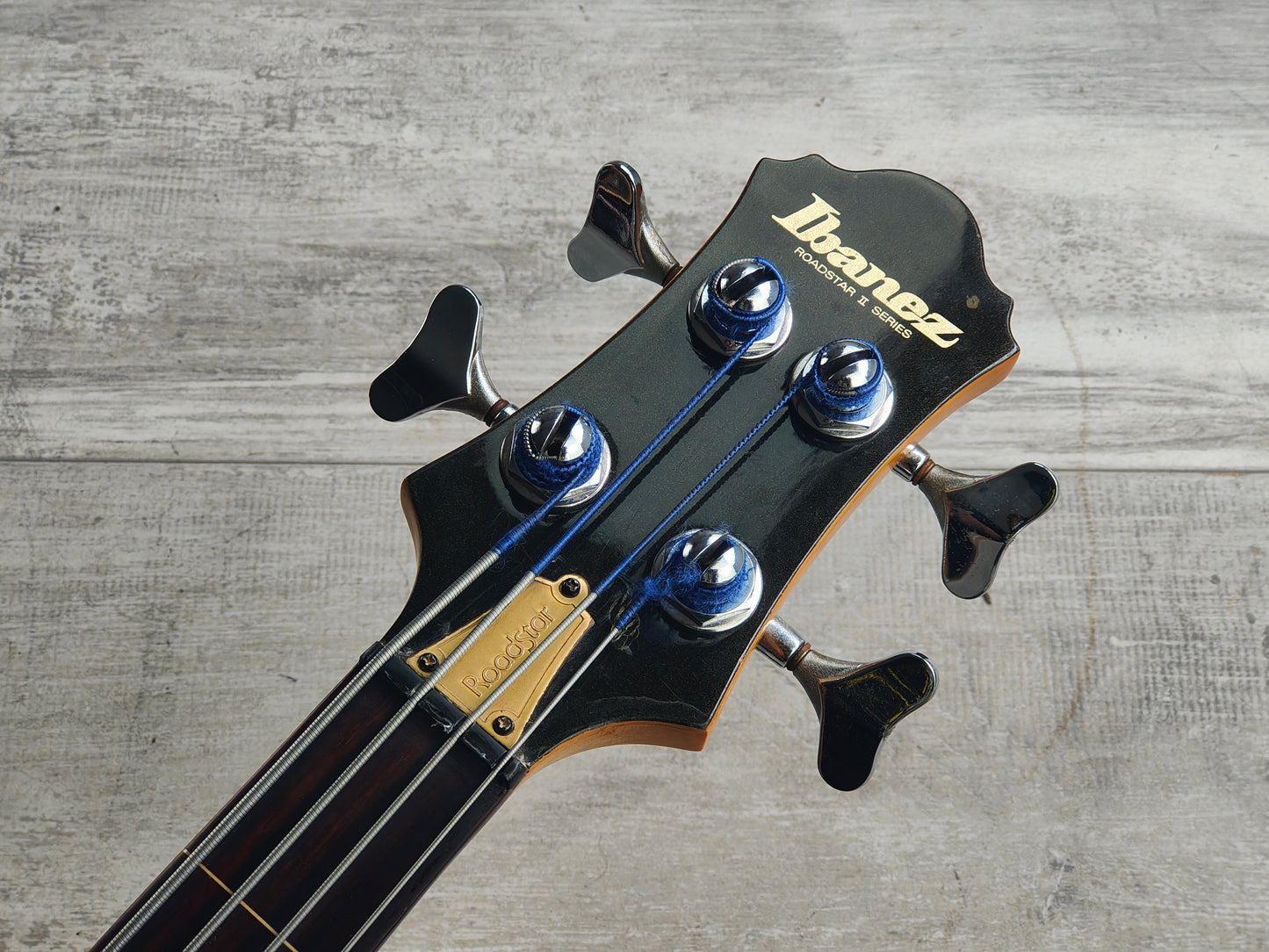 1984 Ibanez Japan RB845 Roadstar II Series Fretless Bass (Metallic Black)