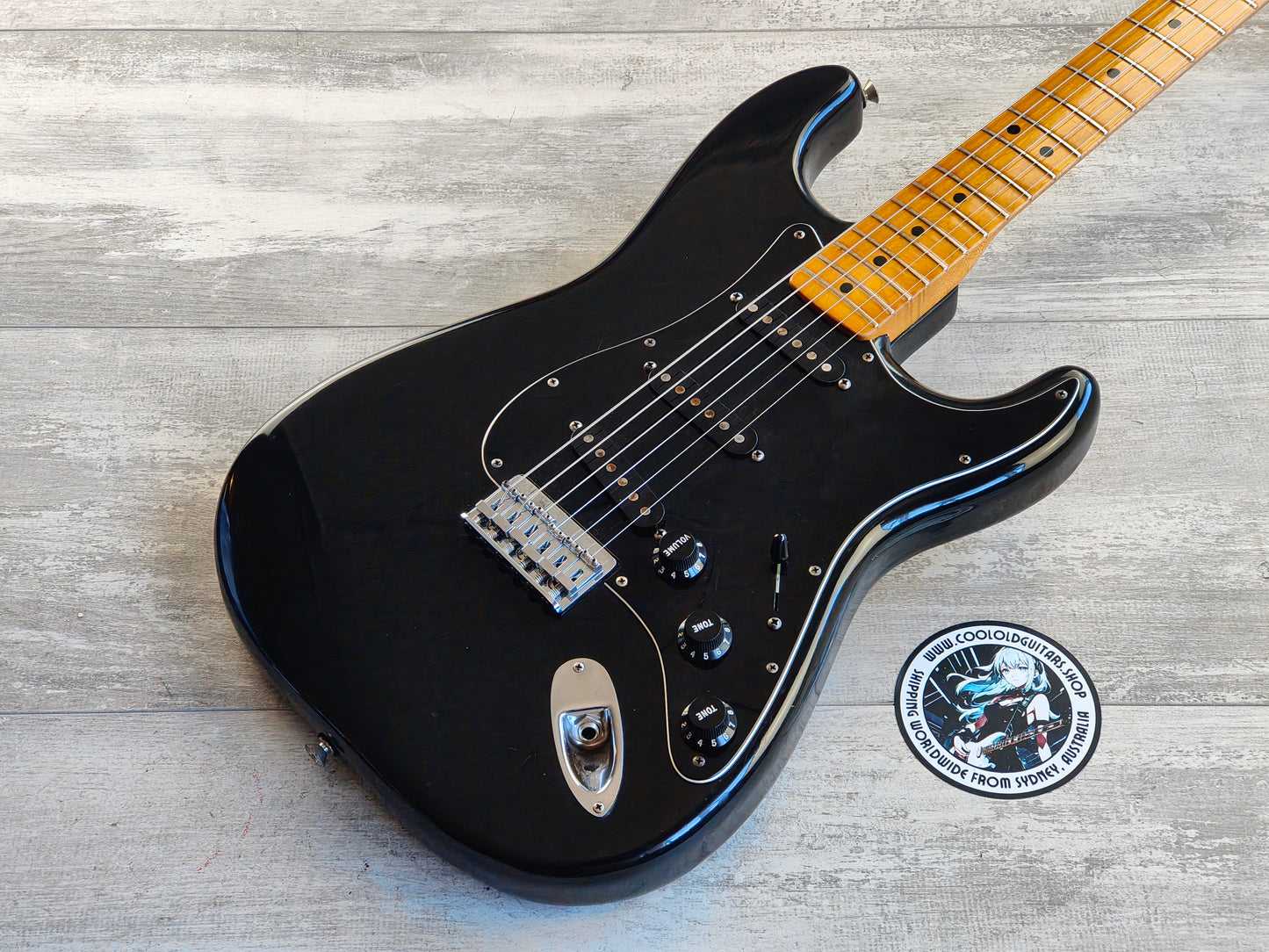 1978 Fender USA Hardtail Stratocaster (Black)