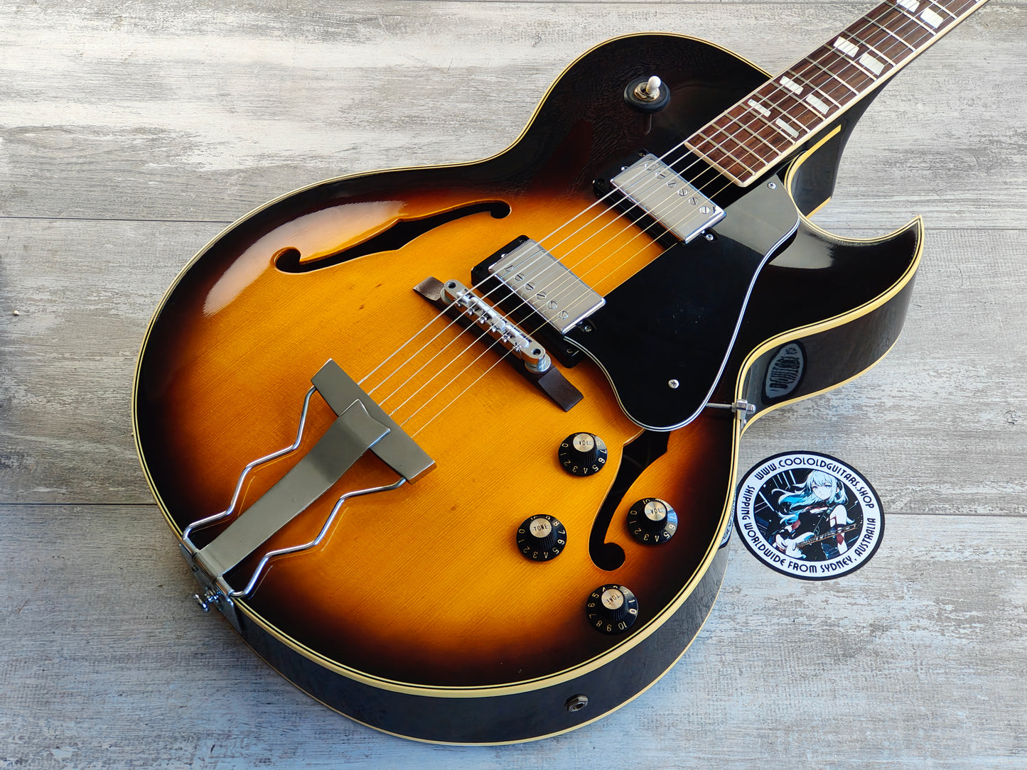 1974 Greco Japan S-50 ES-175 Hollowbody Jazzbox (Brown Sunburst)