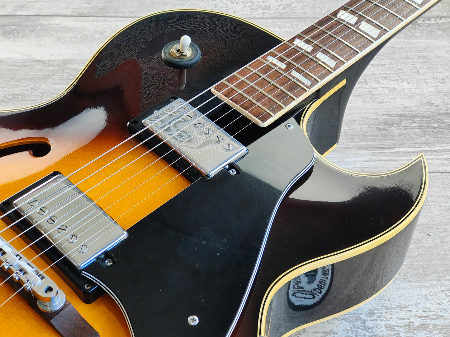 1974 Greco Japan S-50 ES-175 Hollowbody Jazzbox (Brown Sunburst)