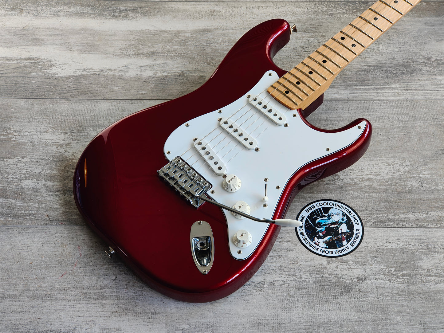 2007 Fender Japan ST72-66US '72 Reissue Stratocaster w/US Pickups (Old Candy Apple Red)