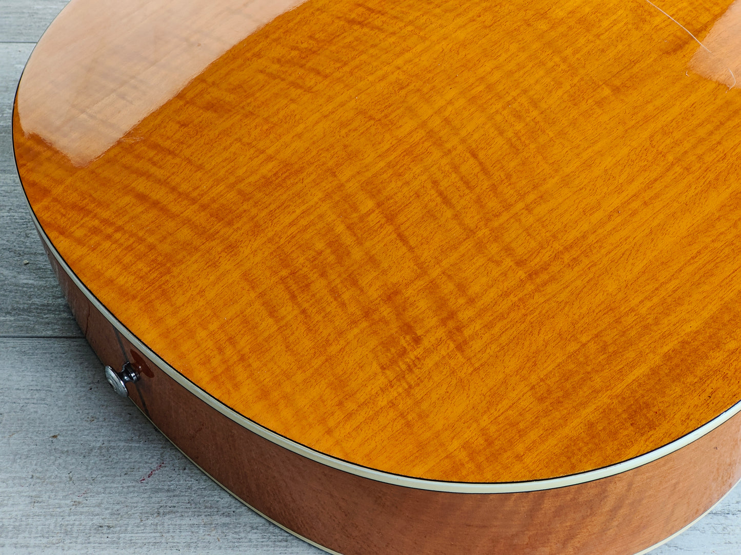 1990 Fender Korea Montara Electric Acoustic Guitar (Flamed Amber)