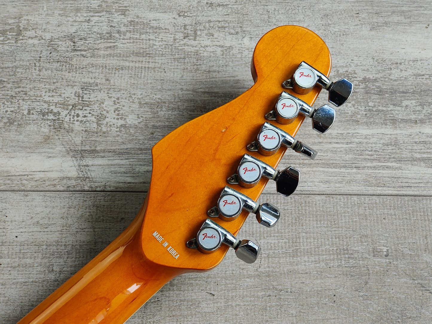 1990 Fender Korea Montara Electric Acoustic Guitar (Flamed Amber)