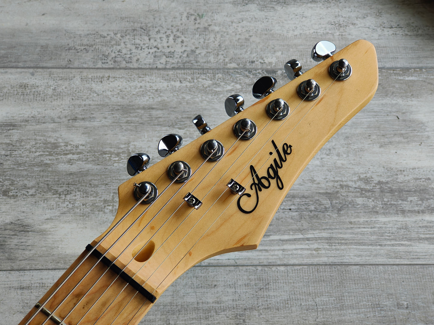 2014 Agile T-727 7-String Baritone Telecaster (Brown Sunburst)