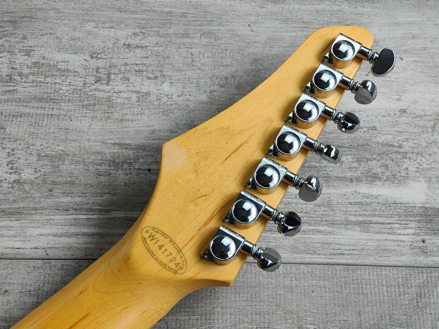 2014 Agile T-727 7-String Baritone Telecaster (Brown Sunburst)