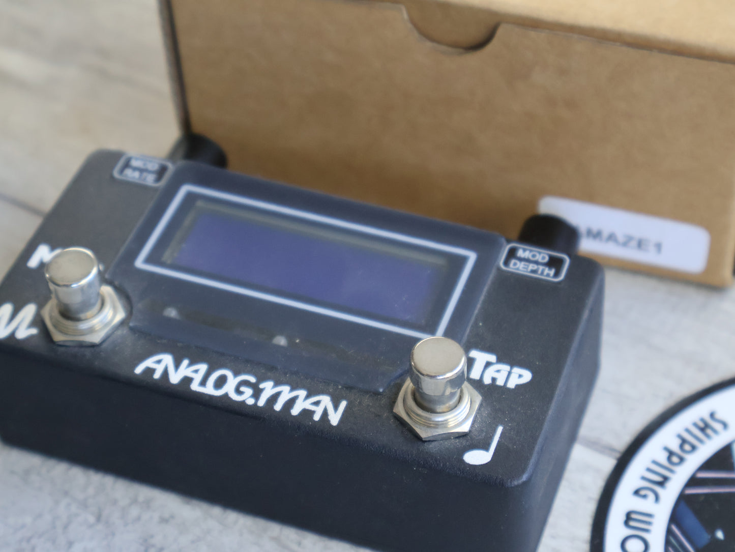 AnalogMan AMAZE1 Analog Delay Tap Tempo / Modulation Controller