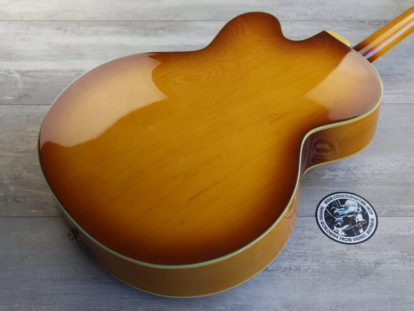 2005 Aria Pro II FA-700 Jazzbox Hollowbody Guitar (Honey Burst)