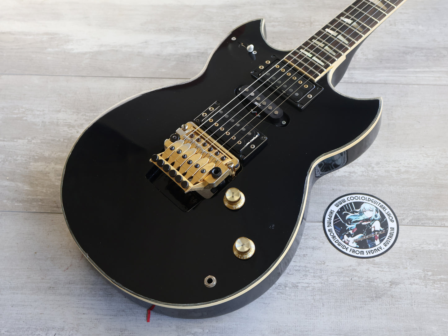 1981 Yamaha Japan SG1000 Double Cutaway - Modified (Black)