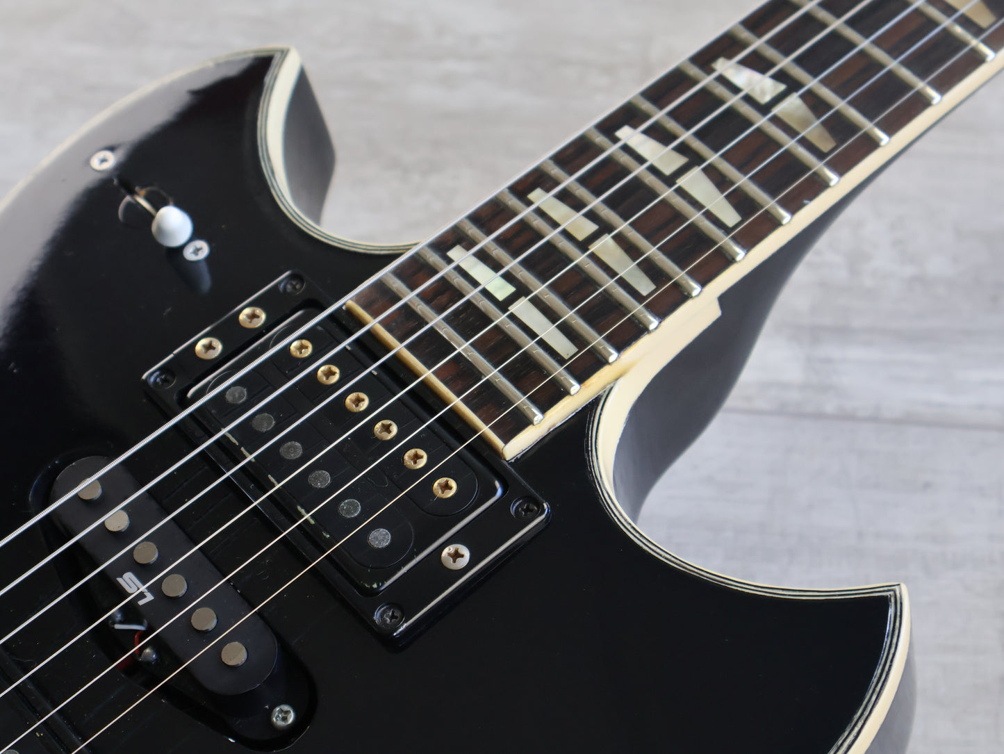 1981 Yamaha Japan SG1000 Double Cutaway - Modified (Black)