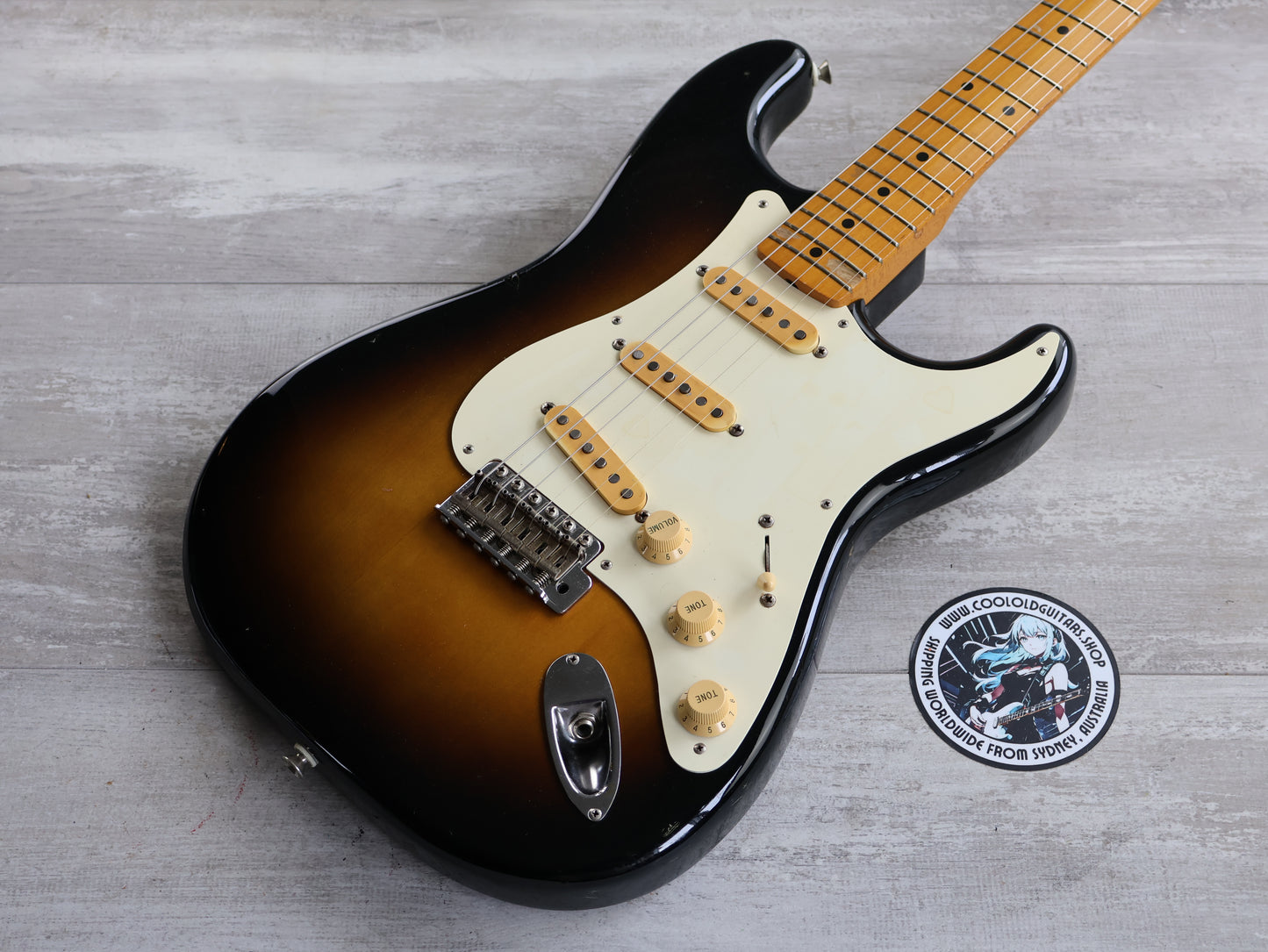 1989 Fender Japan ST57 '57 Reissue Vintage Stratocaster (Brown Sunburst)