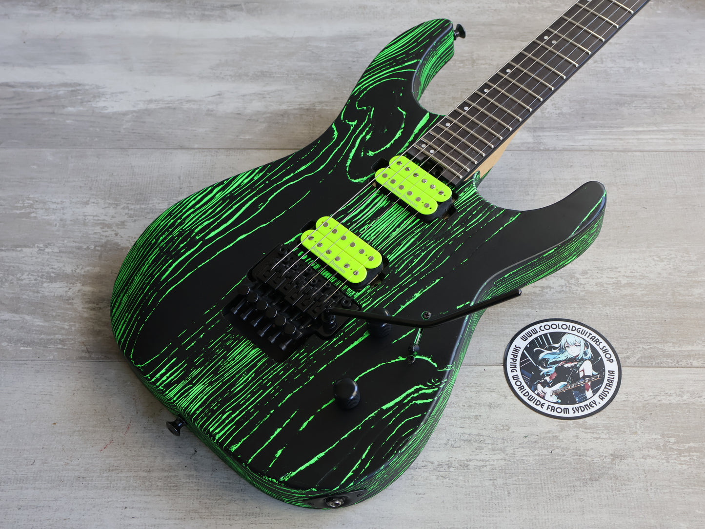 2021 Jackson Pro Series Dinky DK2 Ash HH Superstrat (Green Glow)