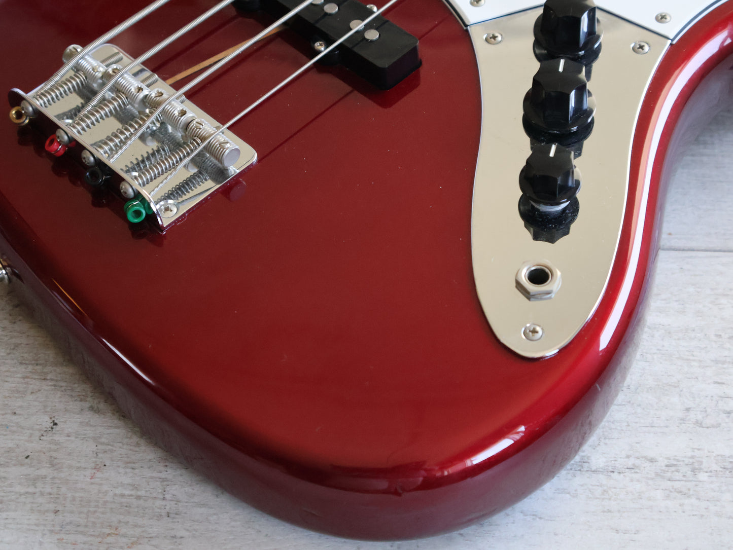 2006 Fender Japan JB62-83US '62 Reissue Jazz Bass (Old Candy Apple Red)