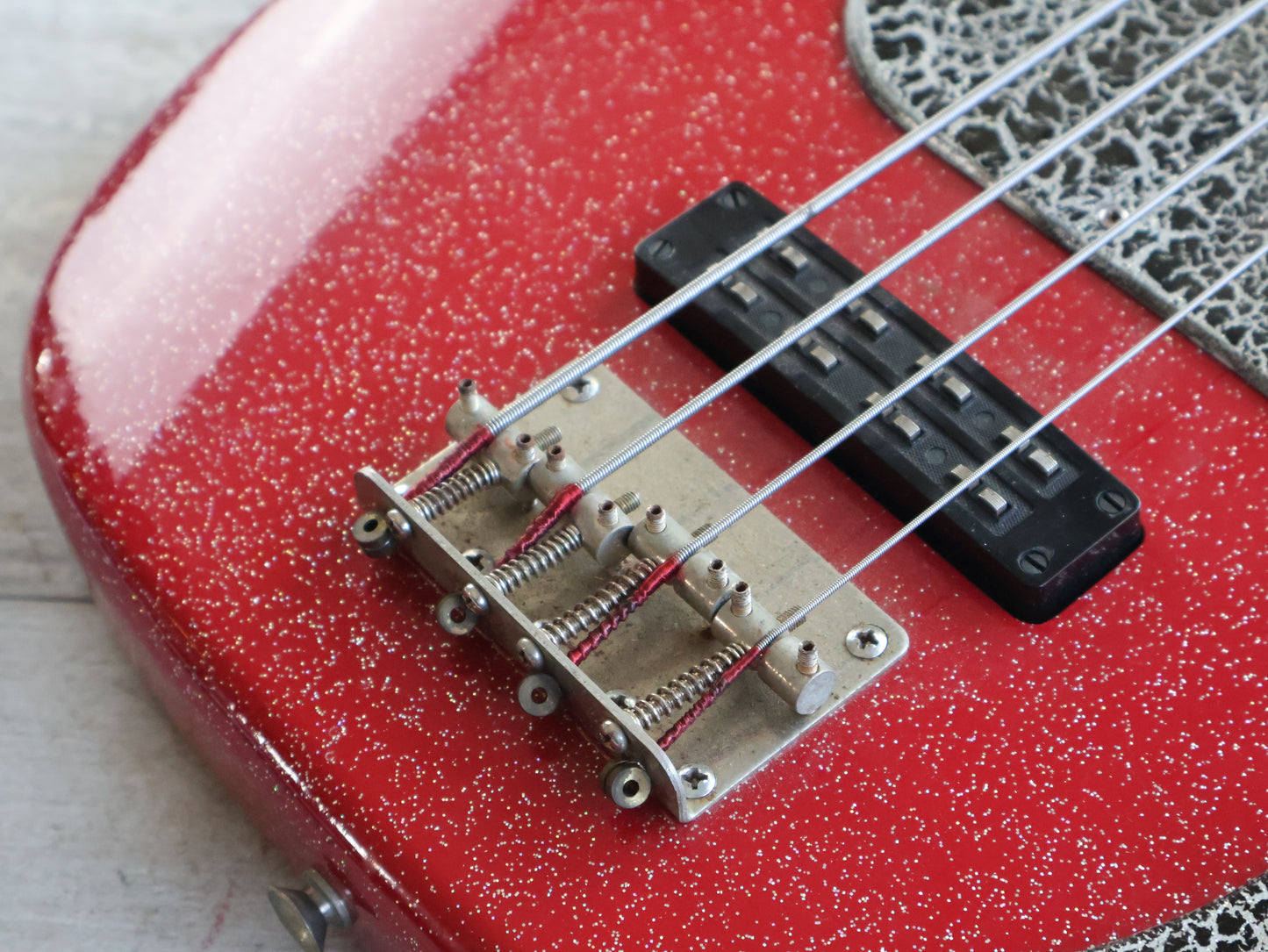 1975 Greco PB-750DX Precision Bass Deluxe (Refinished Red Sparkle)