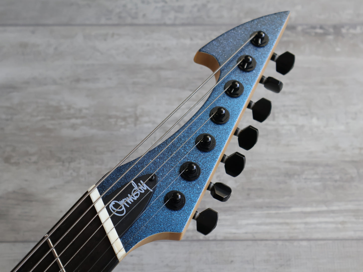 2016 Ormsby Hype GTR 7 7-String Multiscale Guitar (Custom Blue Sparkle)