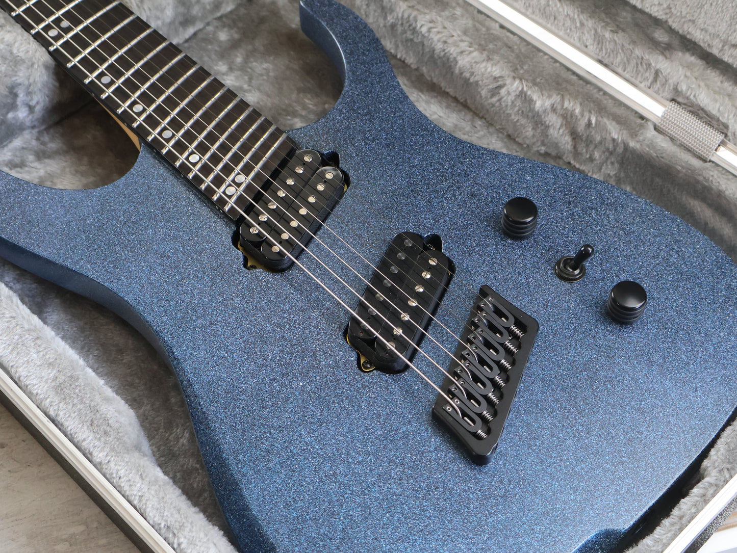 2016 Ormsby Hype GTR 7 7-String Multiscale Guitar (Custom Blue Sparkle)