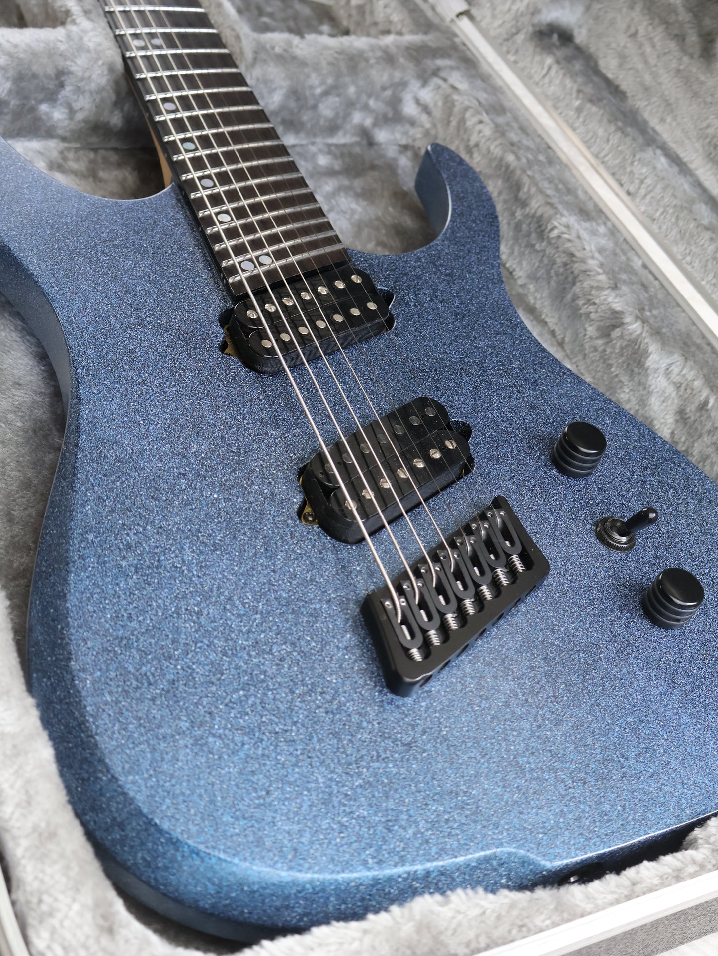 2016 Ormsby Hype GTR 7 7-String Multiscale Guitar (Custom Blue Sparkle)