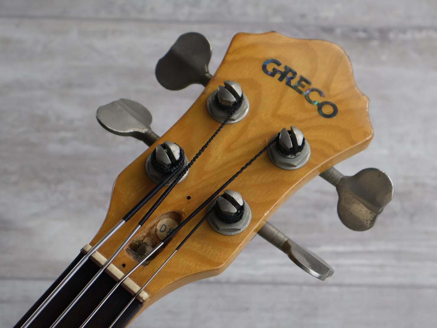 1979 Greco Japan GOBII900 Speedway Custom Order Neckthrough Fretless Bass (Natural)