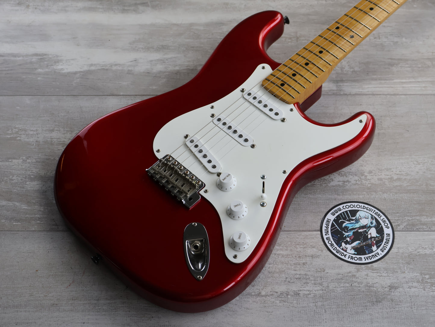 1994 Fender Japan ST57-65AS Limited Edition 40th Anniversary Stratocaster (Candy Apple Red)