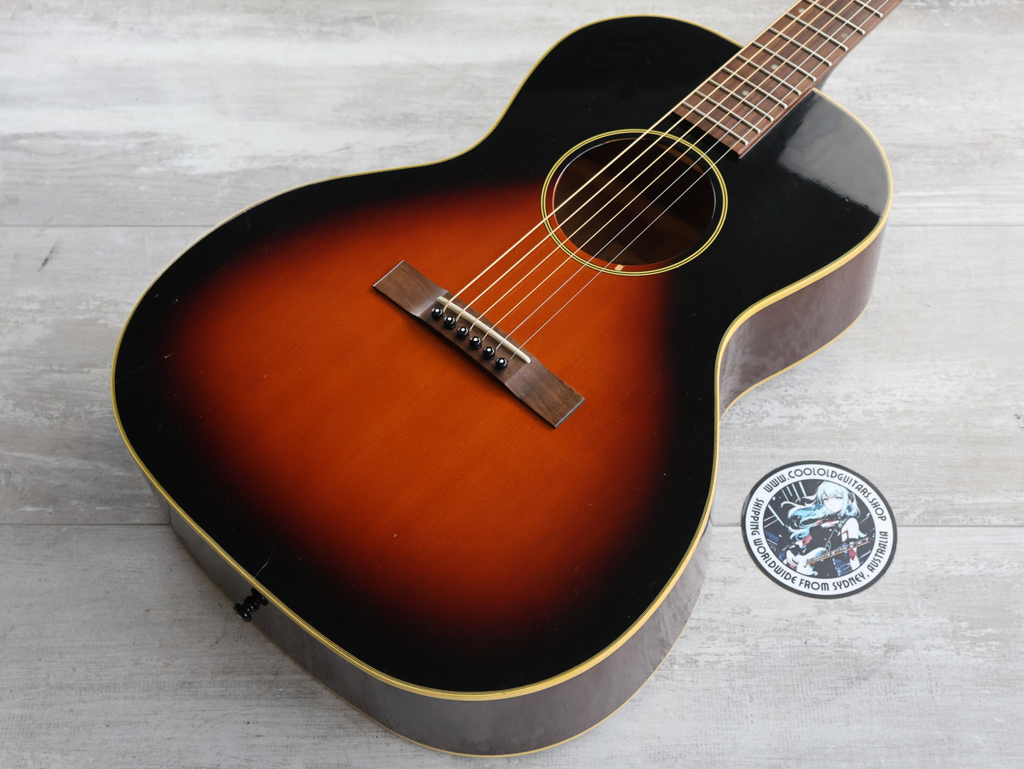 1999 Headway HYG-038SB L-00 Sized Acoustic (Sunburst)