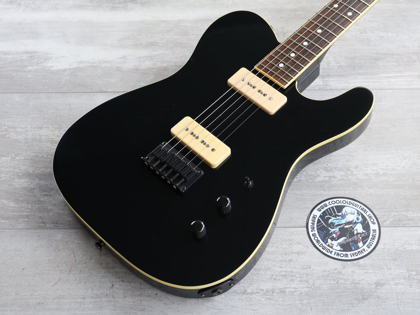 1991 Fernandes Japan TEJ-70 Contemporary Telecaster w/P90's (Black)