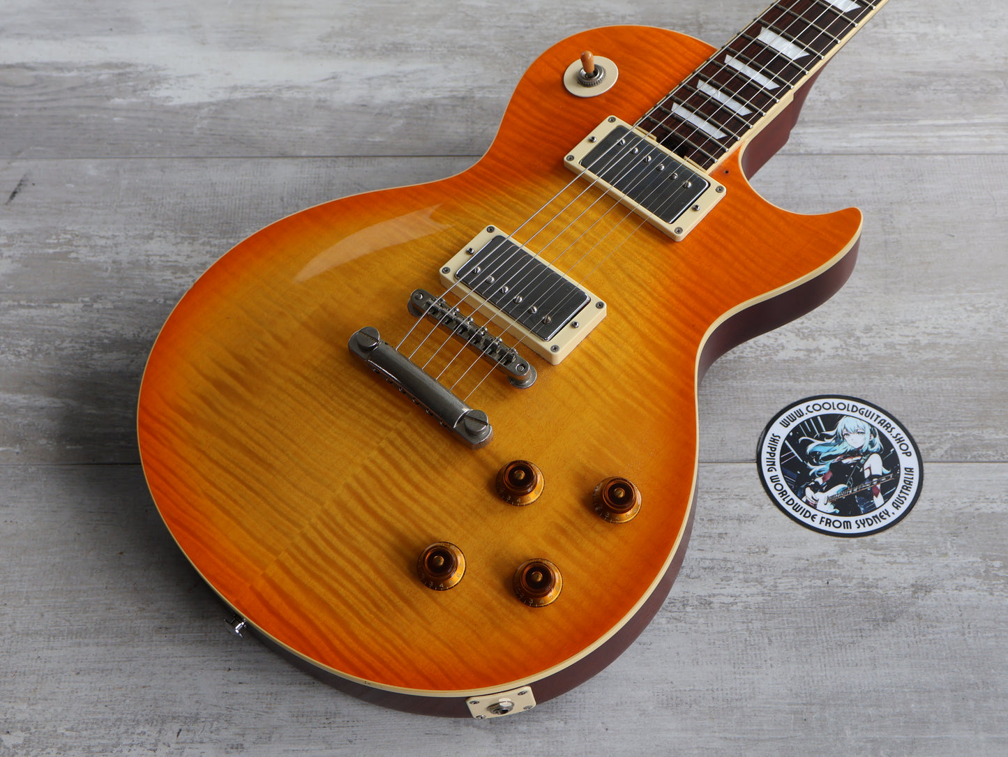 2018 Greco Japan EG-95 Les Paul Standard (Honey Burst)