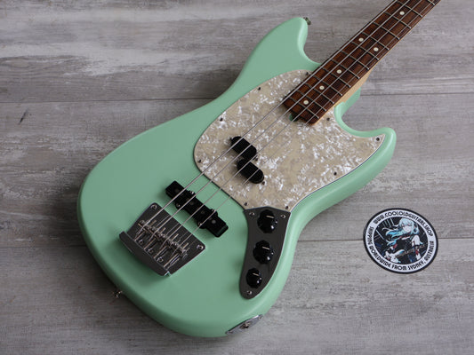 2020 Fender American Performer Mustang Bass (Satin Surf Green)