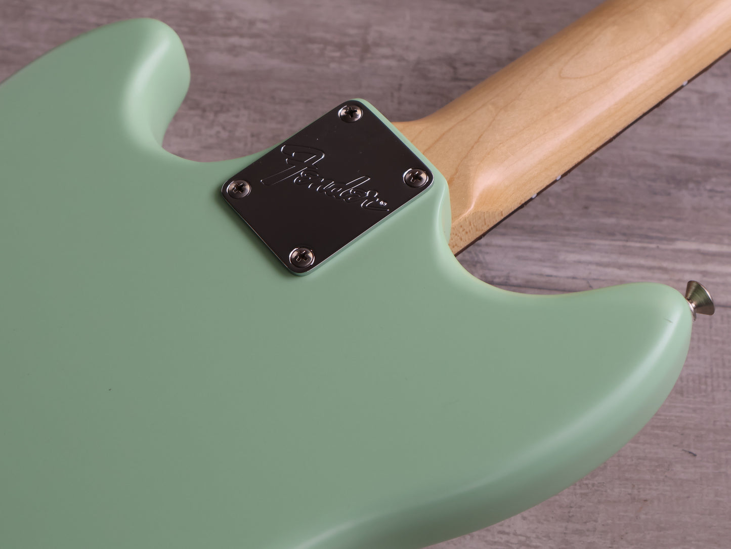 2020 Fender American Performer Mustang Bass (Satin Surf Green)