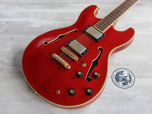 1991 Aria Pro II TA-550 Titan Hollowbody Electric (Wine Red)