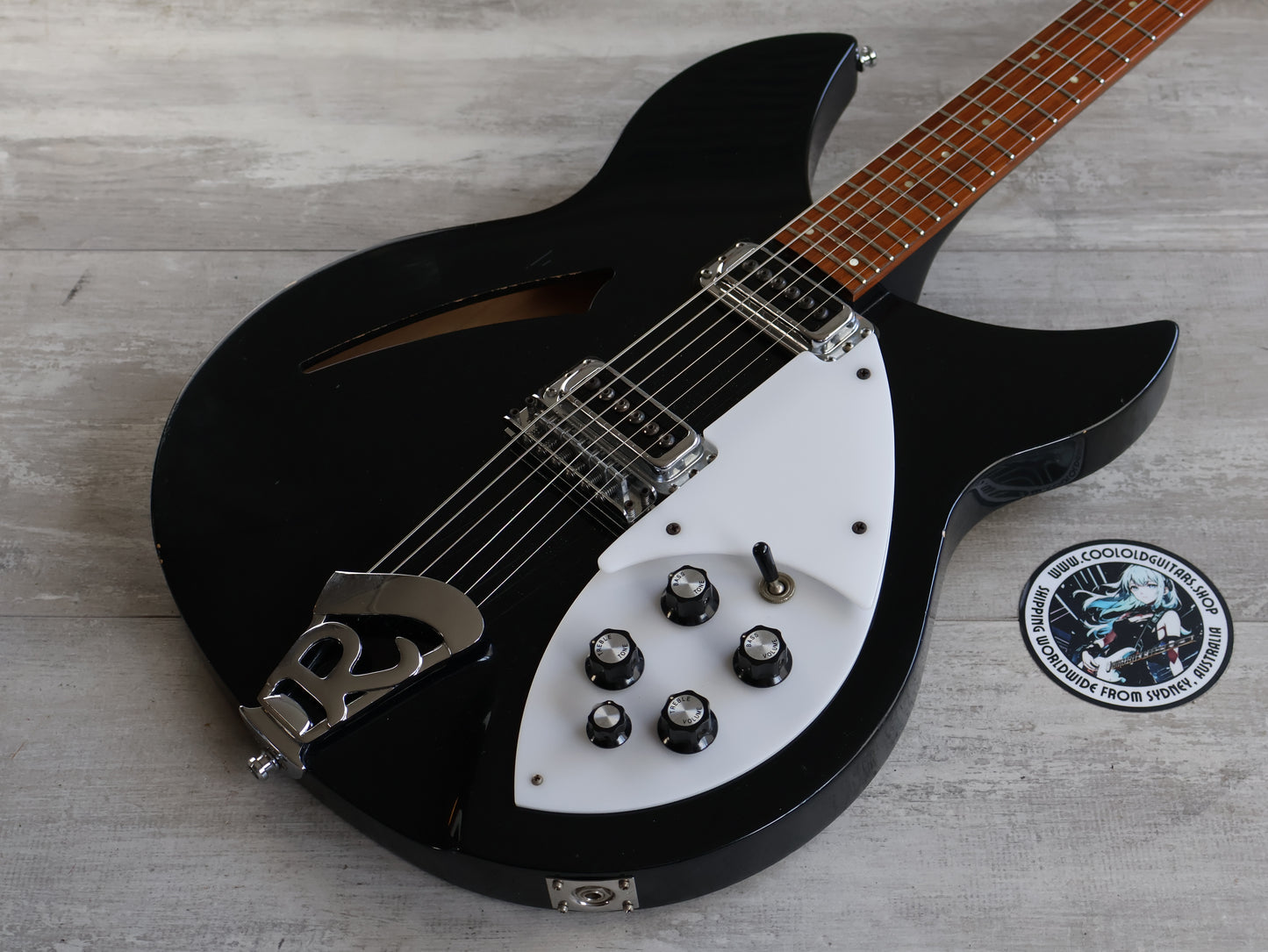 2008 Rickenbacker USA 330 Double Cutaway Semi Hollowbody (Jetglo Black)